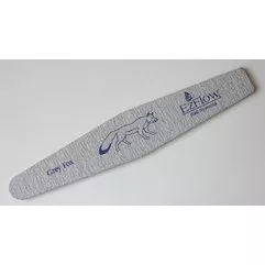 Пилка для нігтів Сіра лисиця для штучних та натуральних нігтів EZ Flow Grey Fox Pro File, 180/180, фото 