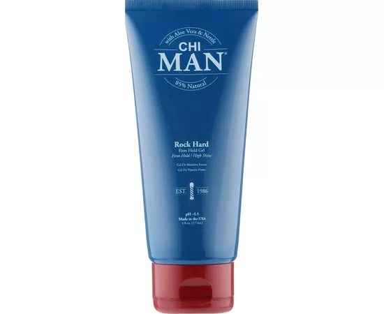 Гель для укладання сильної фіксації CHI Man Rock Hard Firm Hold Gel, 177 ml, фото 