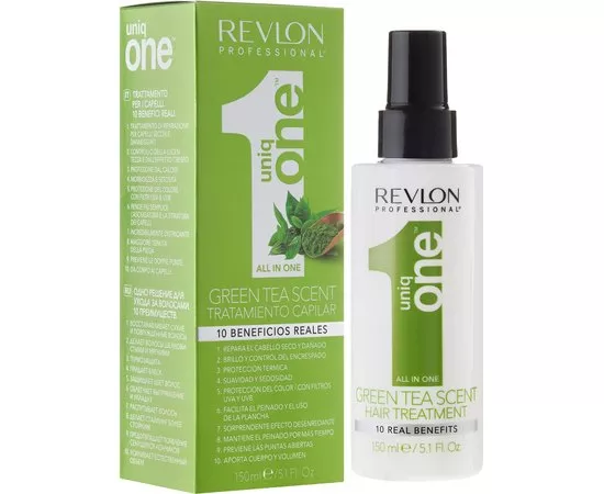 Маска-спрей для волос с ароматом зеленого чая Uniq One All in one Hair Treatment Green Tea