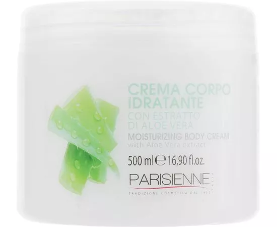 Увлажняющий крем для тела с экстрактом алоэ вера Parisienne Italia Body Cream & Scrub Moisturizing Body Cream, 500 ml