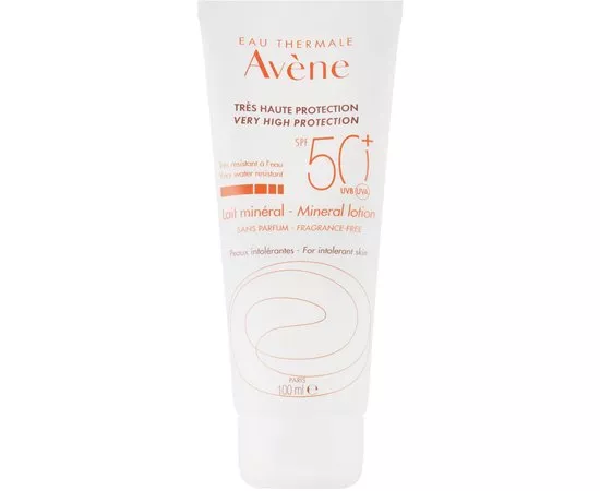 Лосьон солнцезащитный минеральный SPF50+ Avene Sun Very High Protection Mineral Lotion, 100 ml