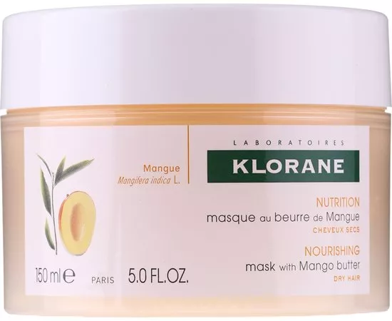 Маска с маслом манго для волос Klorane mask with oil mango, 150 ml