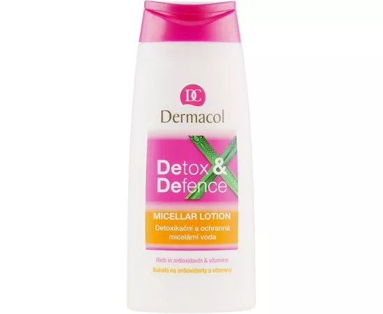 Мицеллярная вода детоксицирующая и защитная Dermacol Detox & Defence Micellar Lotion, 200 ml