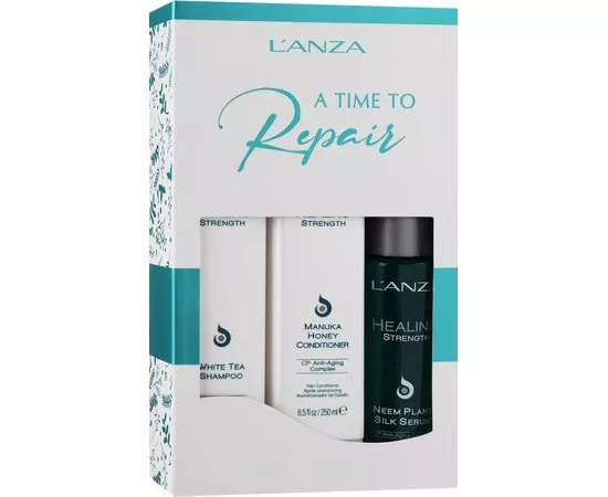 Набор укрепляющих средств для волос L'anza Healing Strength Holiday Trio Box