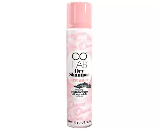 Colab Dry Shampoo Dreamer Сухий шампунь для волосся c ароматом бавовни і мускусу, 200 мл, фото 