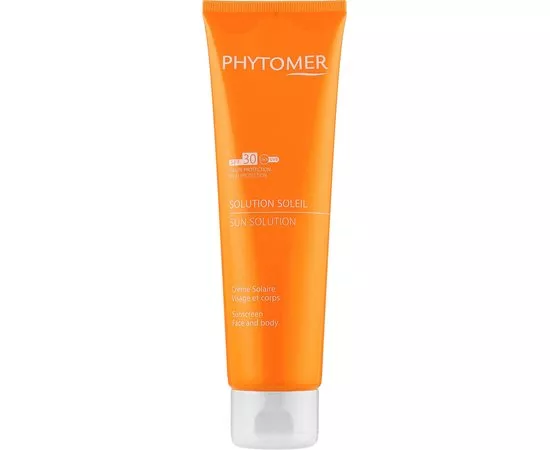 Phytomer Sunscreen Face and Body Сонцезахисний і зміцнюючий крем для обличчя та тіла SPF30, 125мл, фото 