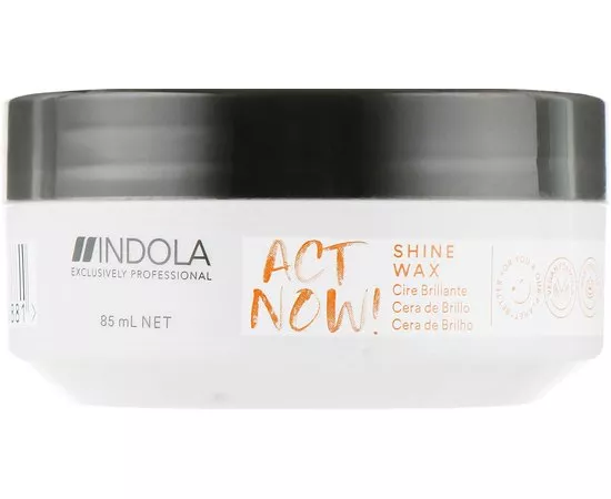 Віск для укладання волосся з глянцевим ефектом Indola Act Now Shine Wax, 85 ml, фото 