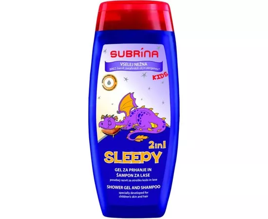 Шампунь-гель для душа 2 в 1 Subrina Sleepy 2 in 1, 250 ml