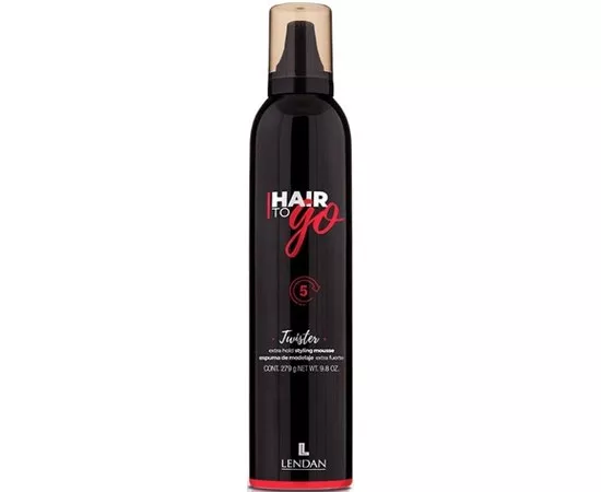 Моделирующая пенка экстрасильной фиксации Lendan Hair To Go Twister, 300 ml