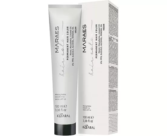 Перманентная краска для волос Kaaral Maraes Vegan Permanent Hair Color, 100ml