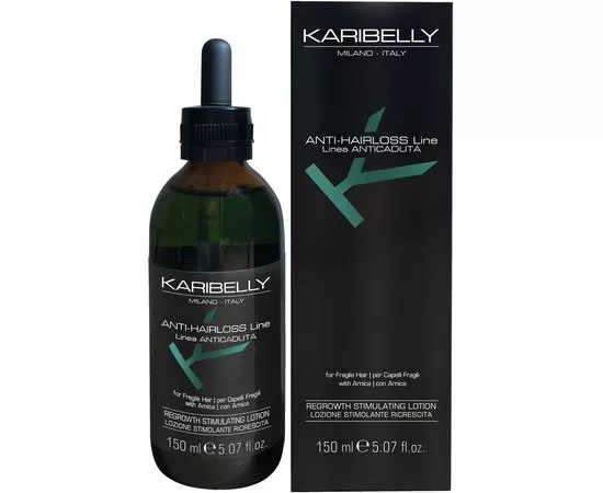 Лосьйон для стимуляції росту волосся Karibelly Anti-Hairloss Regrowth Stimulating Lotion, 150 ml, фото 