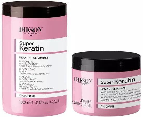 Ревіталізуюча маска для волосся з кератином Dikson Dikso Prime Revital Keratin Mask, фото 