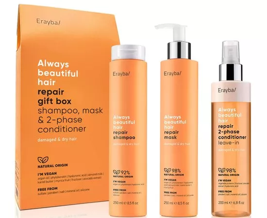 Набор для поврежденных волос Erayba ABH Repair Gift Box