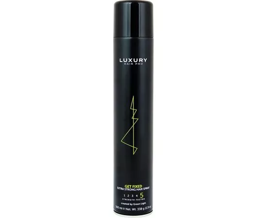 Лак-спрей екстрасильної фіксації Green Light Luxury Hair Pro Extra Strong Hair Spray, 500 ml, фото 