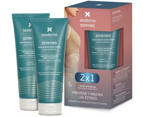 Лосьон против растяжек Sesderma Estryses Anti-Stretch Mark Lotion, 200 ml + 200 ml