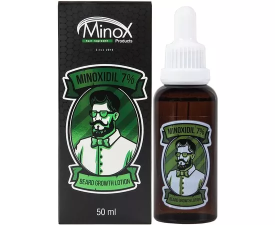 Лосьон для роста бороды Minox Beard Growth Lotion Minoxidil 7%