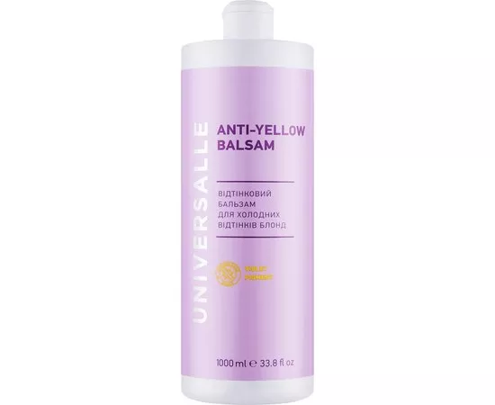 Відтінковий бальзам для волосся Universalle Anti-Yellow Balsam, 1000 ml, фото 