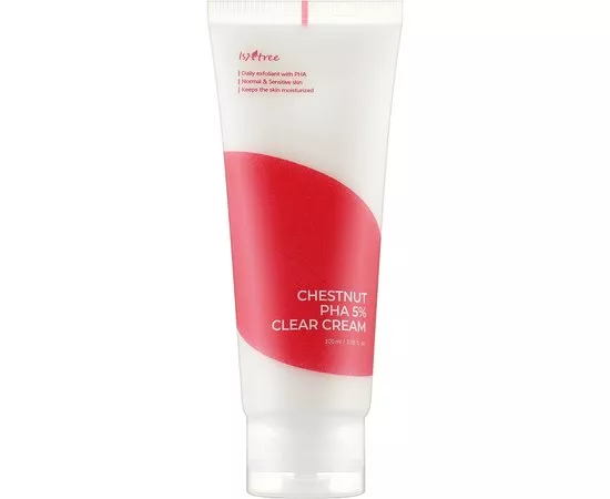 Крем ексфоліюючий з PHA кислотою Isntree Chestnut PHA 5% Clear Cream, 100 ml, фото 