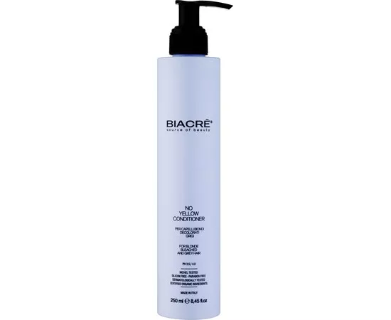 Кондиционер для блондинок Стоп желтизна Biacre No Yellow Conditioner, 250 ml