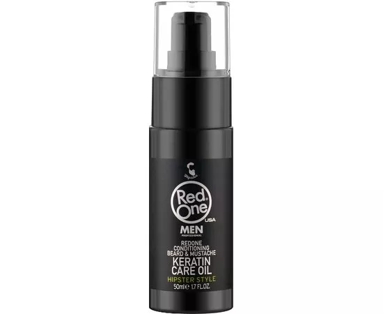 Кератиновое масло для ухода за бородой и усами RedOne Conditioning Beard & Mustache Keratin Care Oil, 50 ml