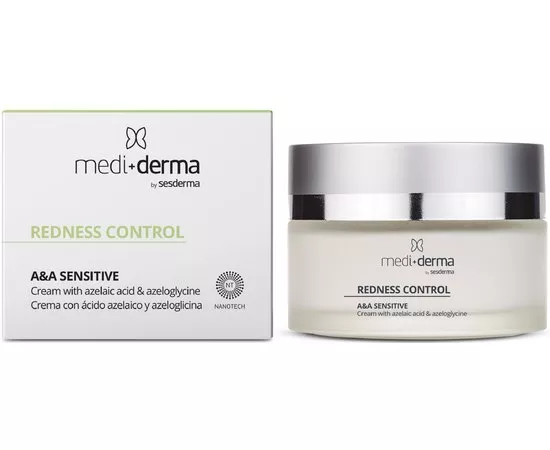 Крем проти розацеа Mediderma Redness Control A&A Sensitive Anti-Redness Facial Cream, 50 ml, фото 