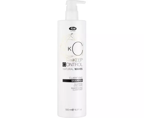 Шампунь глубокой очистки Lisap Keep Control Natural Waves Clarifying Shampoo, 500 ml