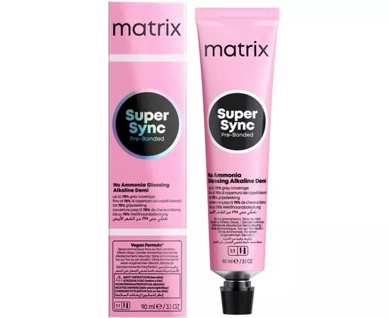 Крем-фарба без аміаку Matrix Super Sync Pre-Bonded, 90 ml, фото 