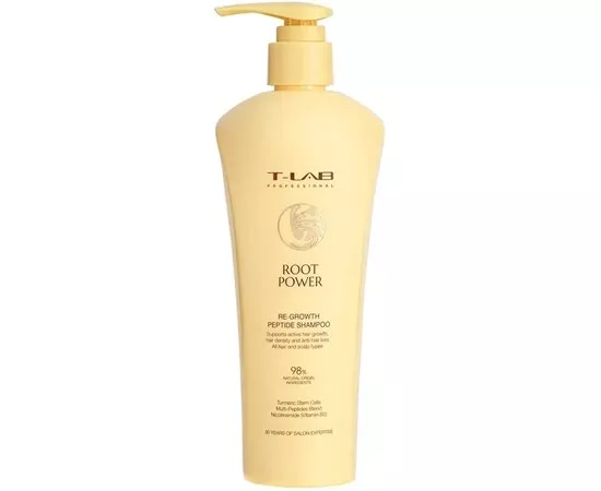Шампунь для росту волосся з пептидами T-Lab Professional Root Power Re-Growth Peptide Shampoo, 300 ml, фото 