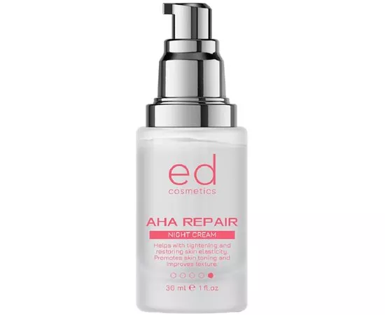 Ночной крем для лица с кислотами AHA ED Cosmetics AHA Repair Night Cream, 30 ml