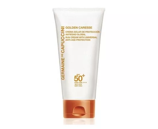 GERMAINE de CAPUCCINI Golden Caresse Sun Cream Anti-Age Protection SPF50+ ,Солнцезащитный крем против морщин SPF50,50мл