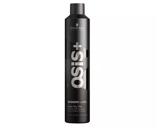 Schwarzkopf Professional Osis + Session Label Super Dry Flex Суперсухой лак еластичною фіксації, фото 