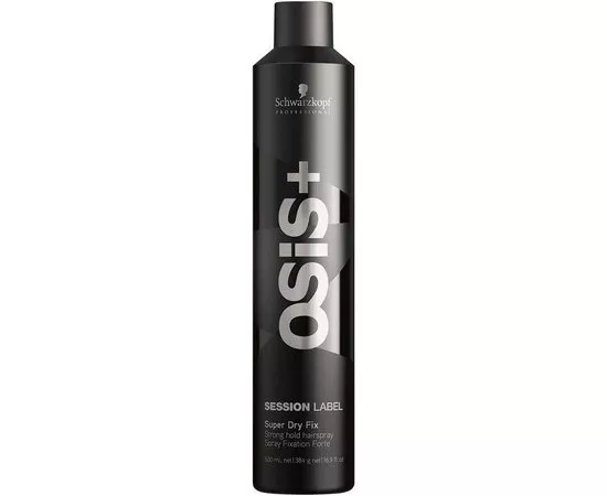 Суперсухой лак сильной фиксации Schwarzkopf Professional Osis+ Session Label Super Dry Fix