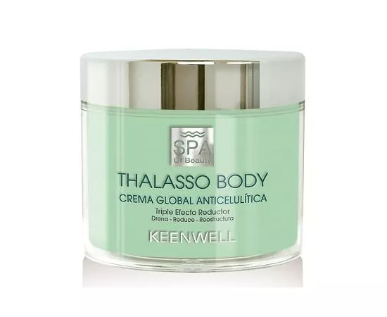 Антицеллюлитный крем тройного действия Keenwell Thalasso Body Anticellulite Global Cream Triple Reducing Effect, 270 ml, изображение 3