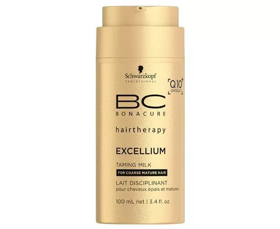 Schwarzkopf Professional Bonacure Excellium Q10 + Taming Milk Пом'якшувальну молочко для волосся, 100 мл, фото 