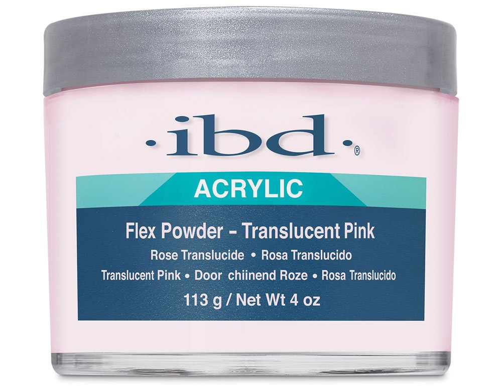 IBD Translucent Pink Flex Polymer Powder, 113 м - прозоро-рожева акрилова пудра, фото 