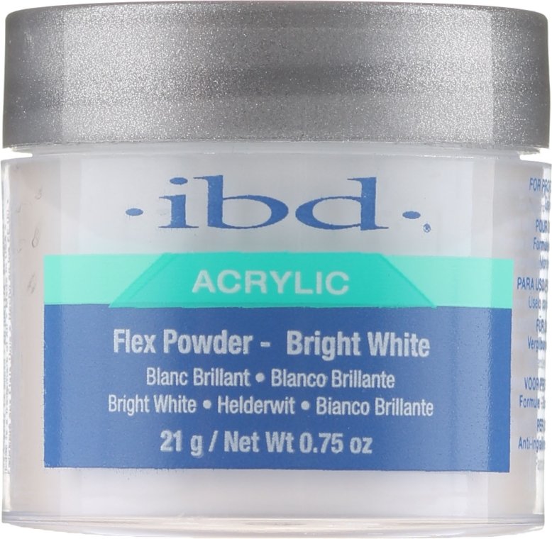 Акриловая пудра ярко-белая IBD Bright White Flex Polymer Powder