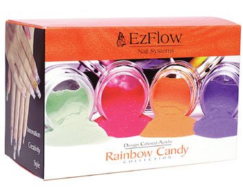 EZ Flow Rainbow Candy® Collection Kit - набор цветных акриловых пудр с блестками