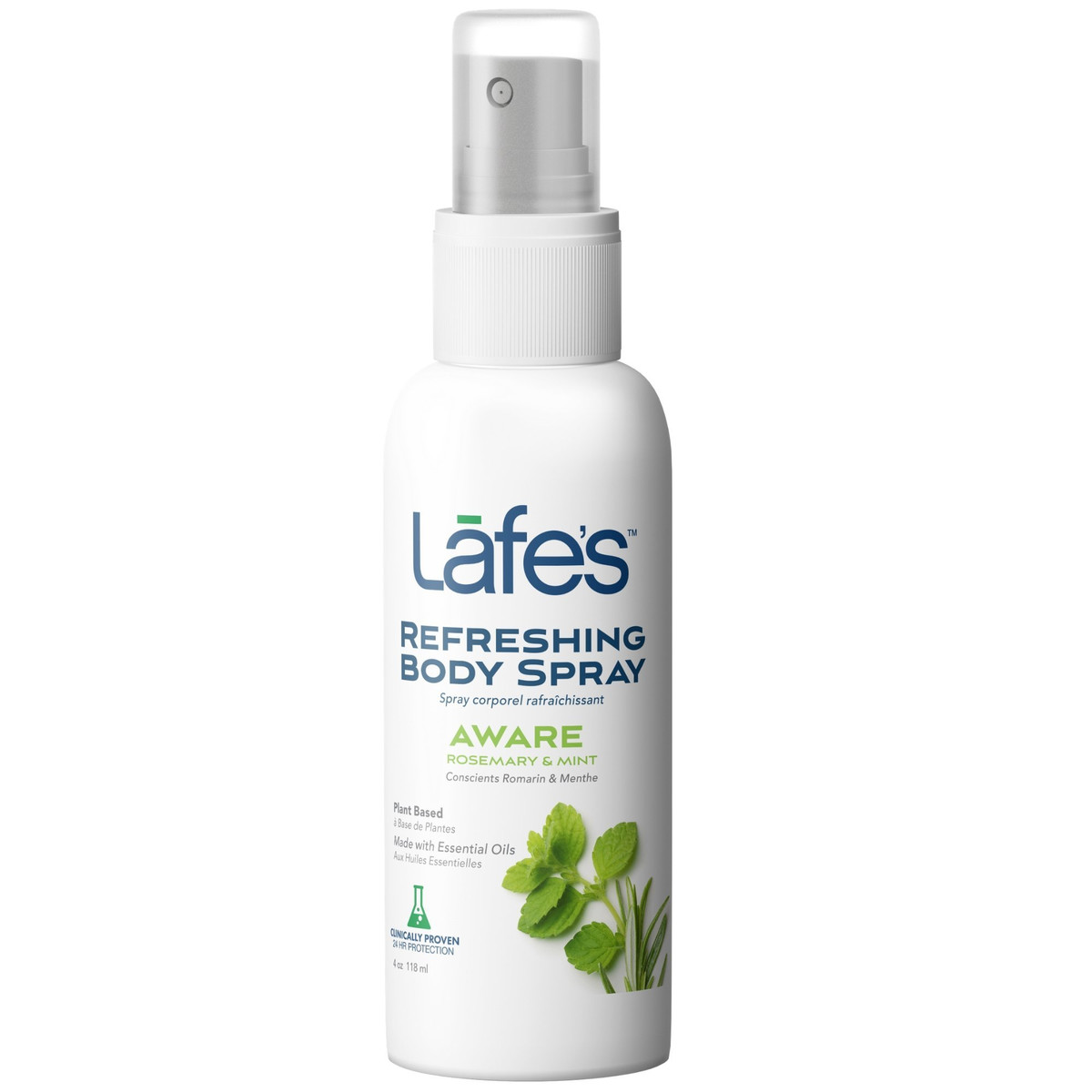 Дезодорант Lafe's Refreshing Body Spray - Aware (Розмарин и Мята), 118 мл
