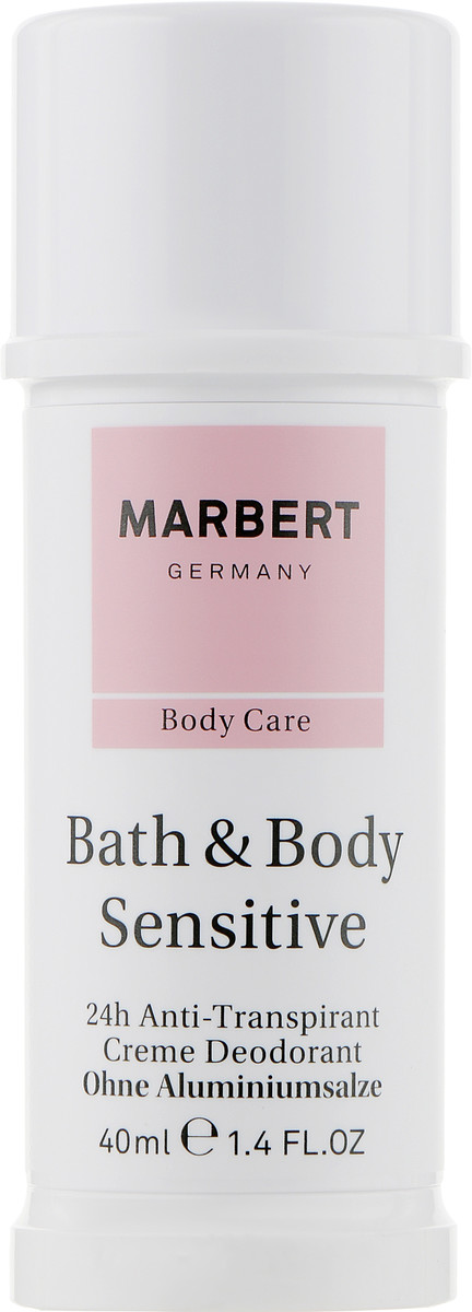 Marbert Body Care Bath & Body Sensitive Aluminium-free Cream Deodorant Кремовий дезодорант без алюмінію, 40 мл, фото 