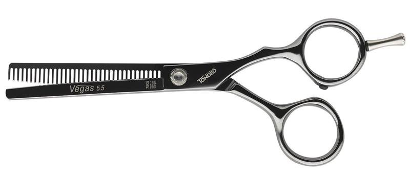 Ножницы парикмахерские филировочные Tondeo Vegas Offset Black Effi 5.5" , изображение 2
