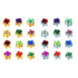 Caflon Gold Mix Claw Set Сережки для проколу асорті в Крапані, 24 пари, фото 