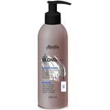 Маска з протеїнами шовку для світлого, сивого і пошкодженого волосся Mirella Professional Your Blondesty Ice Mask, фото 