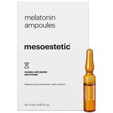 Ампули Мелатонін - нічний догляд Mesoestetic Melatonin Ampoules, 10 х 2 ml, фото 