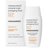 Минеральный матирующий флюид для жирной кожи Mesoestetic Mesoprotech Mineral Matt Antiaging Fluid SPF50, 50 ml