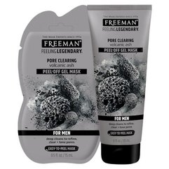 Маска-пленка для мужчин Очищающая поры Вулканический пепел Freeman Feeling Beautiful