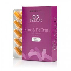 Hairfinity Destress & Detox Anti-Oxidant Booster Бустер-антиоксидант детокс і антістрес (дієтична добавка), 30 капсул, фото 
