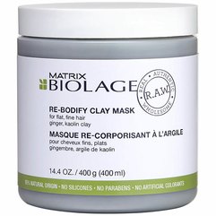Matrix Biolage RAW Re-Bodify Clay Mask Маска з глиною для об'єму тонких волосся, 400 мл, фото 