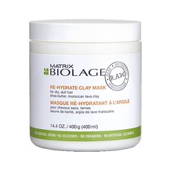 Маска с глиной для питания сухих волос Biolage R.A.W. Re-Hydrate Clay Mask, 400 ml