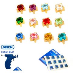 Caflon Blu Mix Claw Set Gold Сережки для проколу асорті в Крапане (позолота), 12 пар, фото 