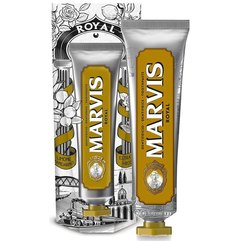 Marvis Royal Limited Edition Toothpaste Зубна паста з ароматом масла італійського лимона, мандарина, екстракту троянди і мускатного горіха, 75 мл, фото 